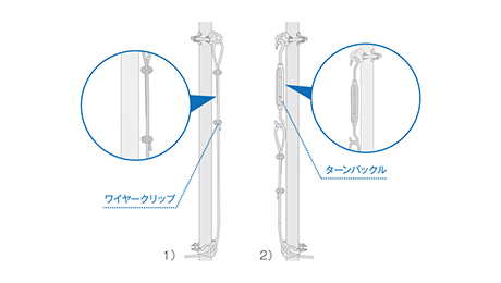 6.ワイヤー取付け